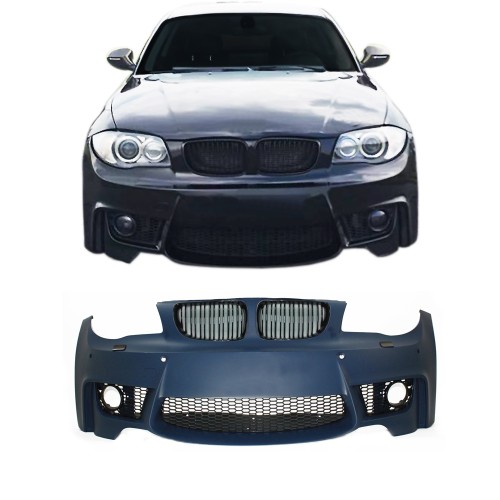 Front bumper in sports design suitable for BMW 1er E81, E82, E87 and E88 year 2004 - 2011