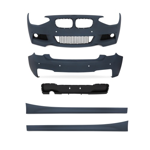 Bod Kit in sports design incl. side skirts with PDC holes and HCS suitable for BMW F20, 1 series, 5 doors, year 2011- 2015