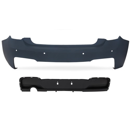 Stossstange hinten Heckstoßstange mit PDC-Bohrungen passend für 1er F20 passend für BMW 1er F20, 2011-2015