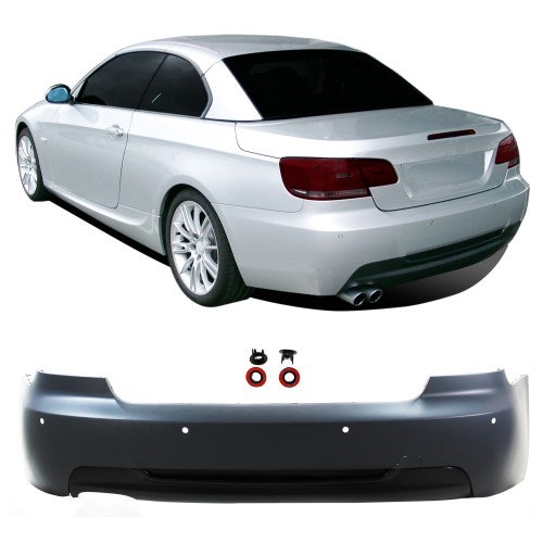 Sport Stoßstange hinten passend für  E92/ 93 Coupe/ Cabrio 9/06-10, mit PDC Löcher passend für BMW 3er E92/ 93 Coupe/ Cabrio 9/2006-2010