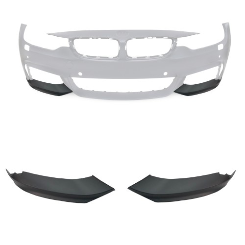 Frontspoiler Frontlippe Flaps Spoiler Splitter passend für F32 F33 F36 passend für BMW F32 / F33 / F36, 4er, 2014-
