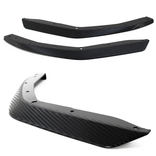 Sport Front Splitter Lip Flaps carbon look suitable for BMW 3 Series, G20, 2019-