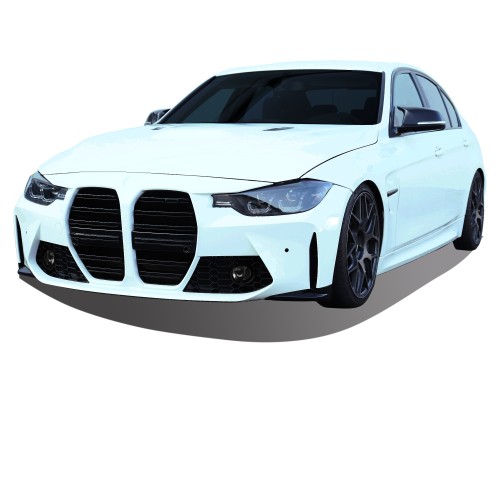 Front bumper in sports design with PDC and foglights holes suitable for BMW 3 Series, F30, 2011-2019