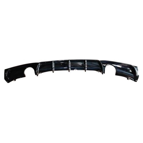 Rear diffuser BMW F30 F31 2011-2019, black gloss, single pipe, twin outlet suitable for BMW 3 Series, F30/F31 year 2011-2019