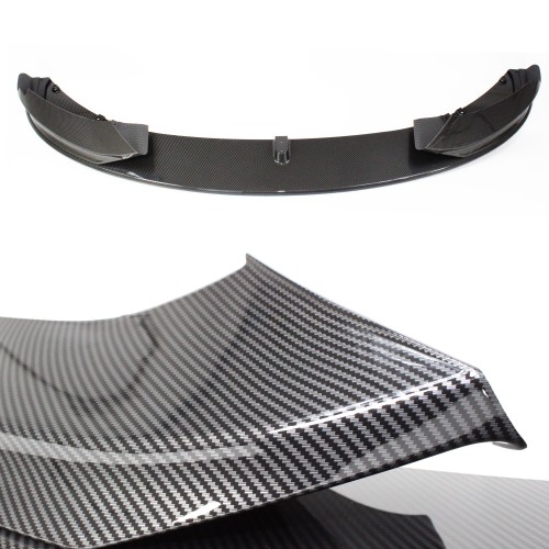 Front spoiler lip black glossy, 3 pcs suitable for BMW 4 Series F32/ F33/ F36, 2013-2021