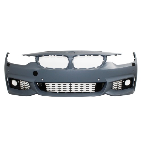 Front bumper JOM  BMW 4er coupe ( F32)/ Cabrio (F33)/ Gran Coupé (F36), Sport-Look, mit SRA, PDC, PP suitable for BMW 4 Series Coupe ( F32)/ Cabrio (F33)/ Gran Coupé (F36)