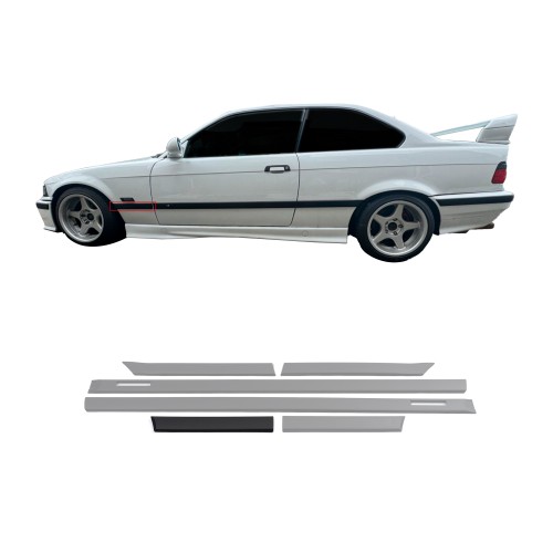 Baguettes latÃ©rales E36 coupÃ© / cabrio 6-piÃ¨ces appropriÃ© pour Convient pour:  E36, 3er,  Coupe/ Cabrio, 2D, 1992 - 1998