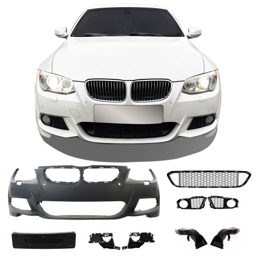Frontstoßstange im Sport-Design passend für 3er E92 LCI Coupe 2010-2013, BMW E93 LCI Cabrio 2010-2013