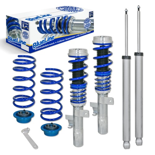 BlueLine Coilover Kit suitable for Volvo S40 1.6, 1.8, 2.0, 2.4i, 1.6D 2.0D, year 2004 - 2012, except vehicles with four-wheel drive ( AWD )