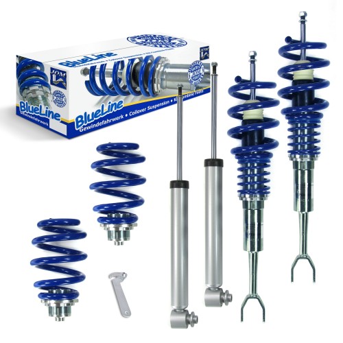 BlueLine Coilover Kit suitable for Audi A6 (4F) Avant 2.0 TDI, 2.0 TFSI, 2.4, 2.7 TDI, 2.8 FSI, 3.0, 3.2 FSI year 2005 - 2011