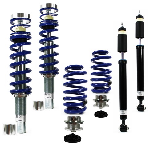 Blueline Coilover Kit suitable for Audi A5 B9 (F5) Sportback Quattro for front strut diameter  48,6 mm and 53 mm ( adapter ), year 2015-, not for electric damper system