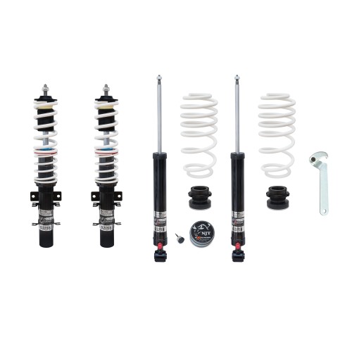 Suspension combiné fileté JOM - Amortisseurs filetés / filetés - Qualité Allemande. approprié pour Seat Ibiza type 6J 1.2, 1.4, 1.6, 1.4 TDi, 1.6TDi, 1.9TDi, Mod. 2008-