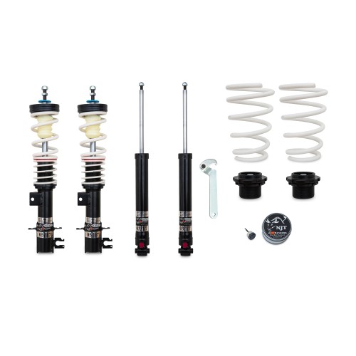 NJT eXtrem Coilover Kit suitable for Opel Corsa E 1.0 Turbo, 1.4 16v, 1.3 CDTi, year 2014-