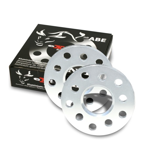 Cales Elargisseurs de voies 20mm (paire) - 10mm (épaisseur par Cale) Entraxe 4/100/108, Alésage central 57,1 mm approprié pour Audi/BMW/Seat/Skoda/VW