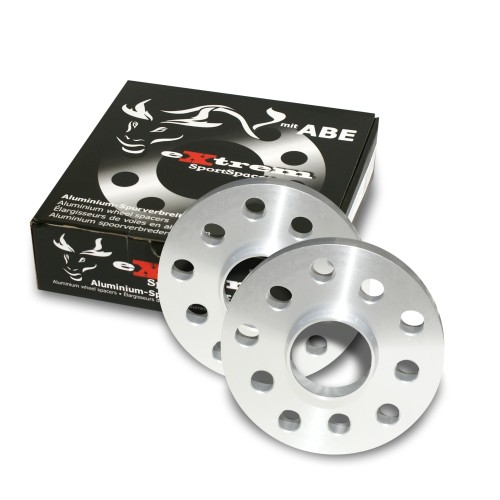 Cales Elargisseurs de voies 40mm (paire) - 20mm (épaisseur par Cale) Entraxe 5/100/112,  Alésage central 57,1 mm, Av. Centrage approprié pour Audi/Bentley/Chrysler/Ford/Seat/Skoda/VW