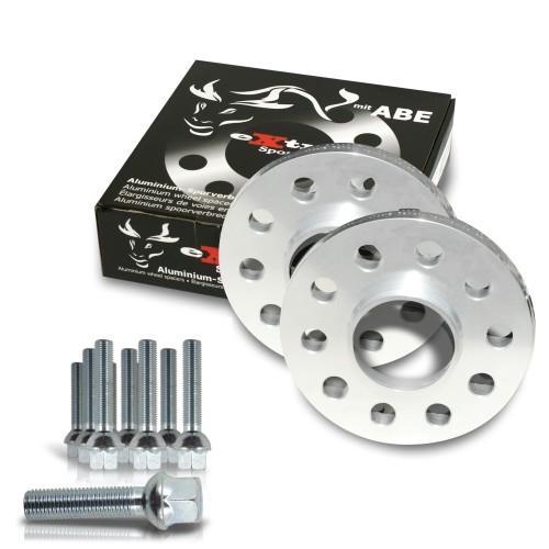 Cales Elargisseurs de voies 30mm (paire) - 15mm (épaisseur par Cale) incl. boulonnerie Entraxe (LK) 5x100 / 5x112 Alésage 57,1mm approprié pour Pour Audi 100,200 incl.Quattro (44,44Q)