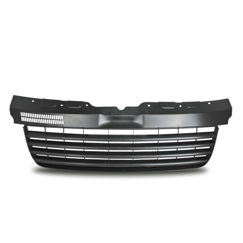 JOM calandre de radiateur sans sigle compatible avec VW T5, 03-09 NON Pour Multivan - Noir QualitÃ© allemande