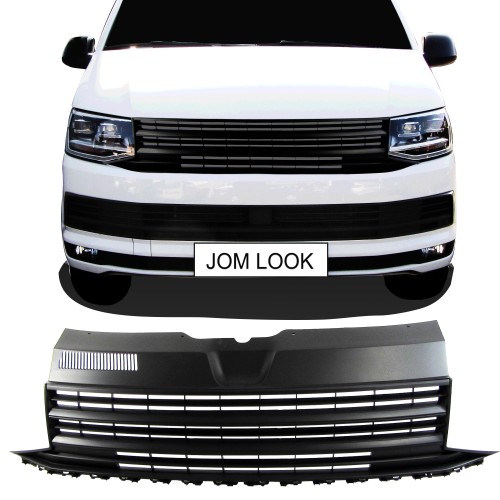 Front Grill badgeless, black suitable for VW T6, 2015-2019