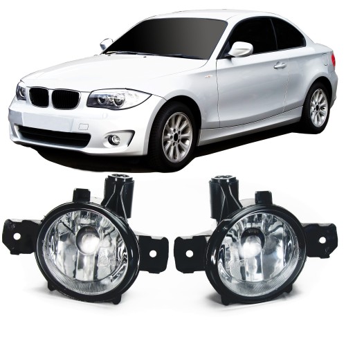 Fog lights clear glass suitable for BMW 1 series E81, E82, E87, E88, X1 E84, X3 E83 and X5 E70