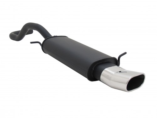 mit ABE Endschalldämpfer Sport Auspuff Seat Arosa VW Lupo 1 x 76 mm rund gerade
