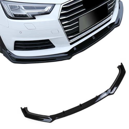 Frontspoiler Frontspoilerlippe Frontflap Spoiler Splitter schwarz glänzend für Audi A4 B9 (Typ 8W) 15-19 passend für Audi A4 B9 (Typ 8W) Bj. 2015-2019