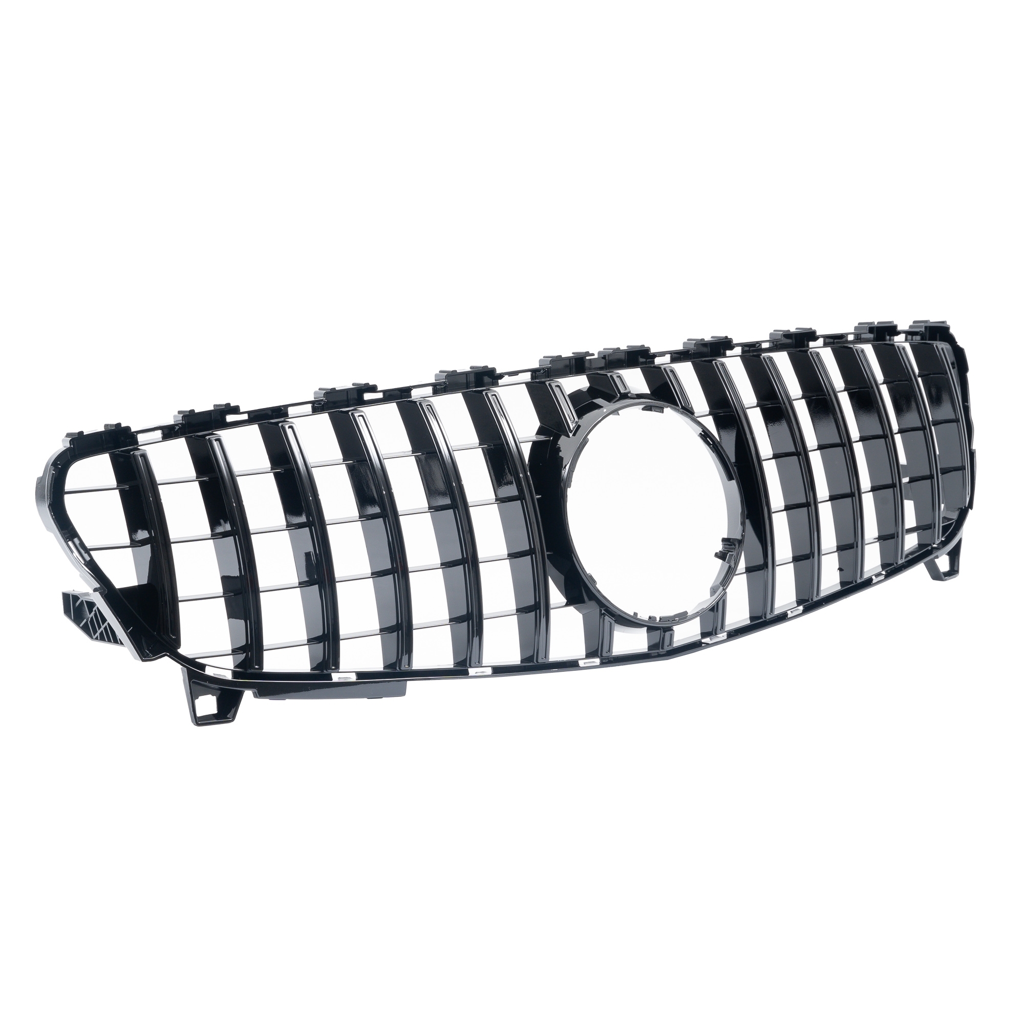 Radiator grille, gloss black – Mercedes-Benz A-Class W176 2015–2018