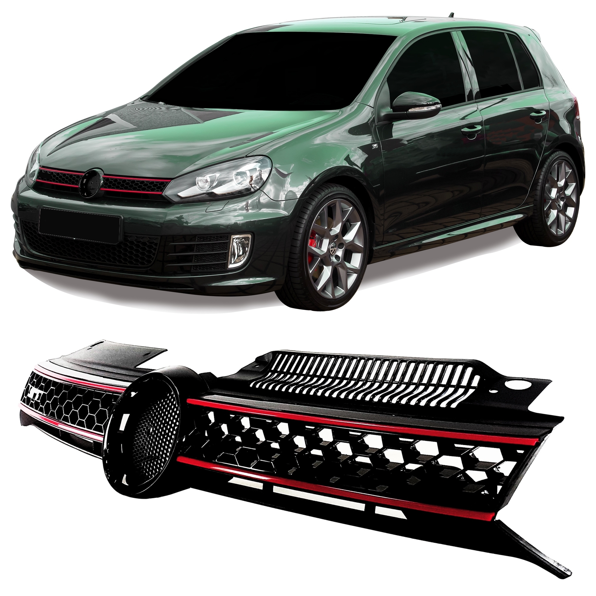 VW Golf 6 Chrom Kühlergrill Highline, Original