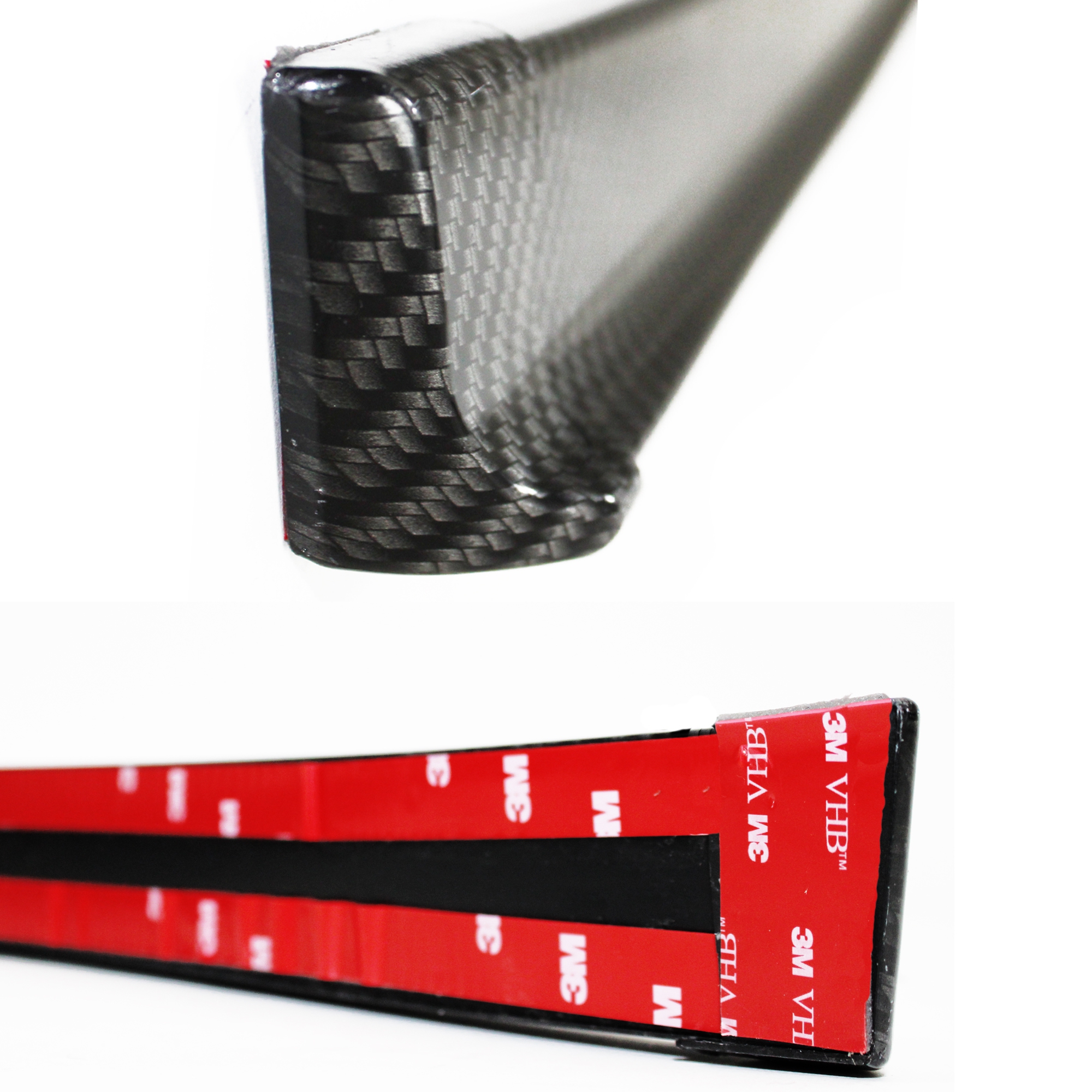 Heckspoiler Lippe Streifen zum kleben universal flexibel 1,45mx2cm Schwarz  kaufen