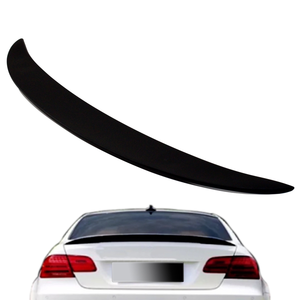 Schwarz matt Heckspoiler Lippe trunk aileron passend für BMW 3er E90