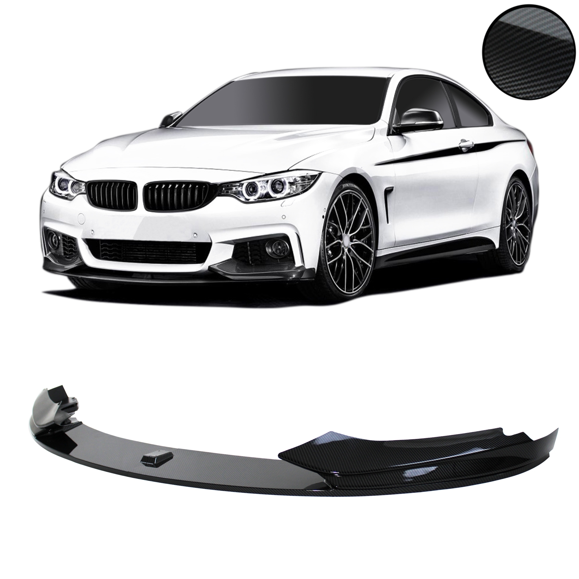 Front Spoiler Lippe Unterbauspoiler passend für Stoßstange für BMW