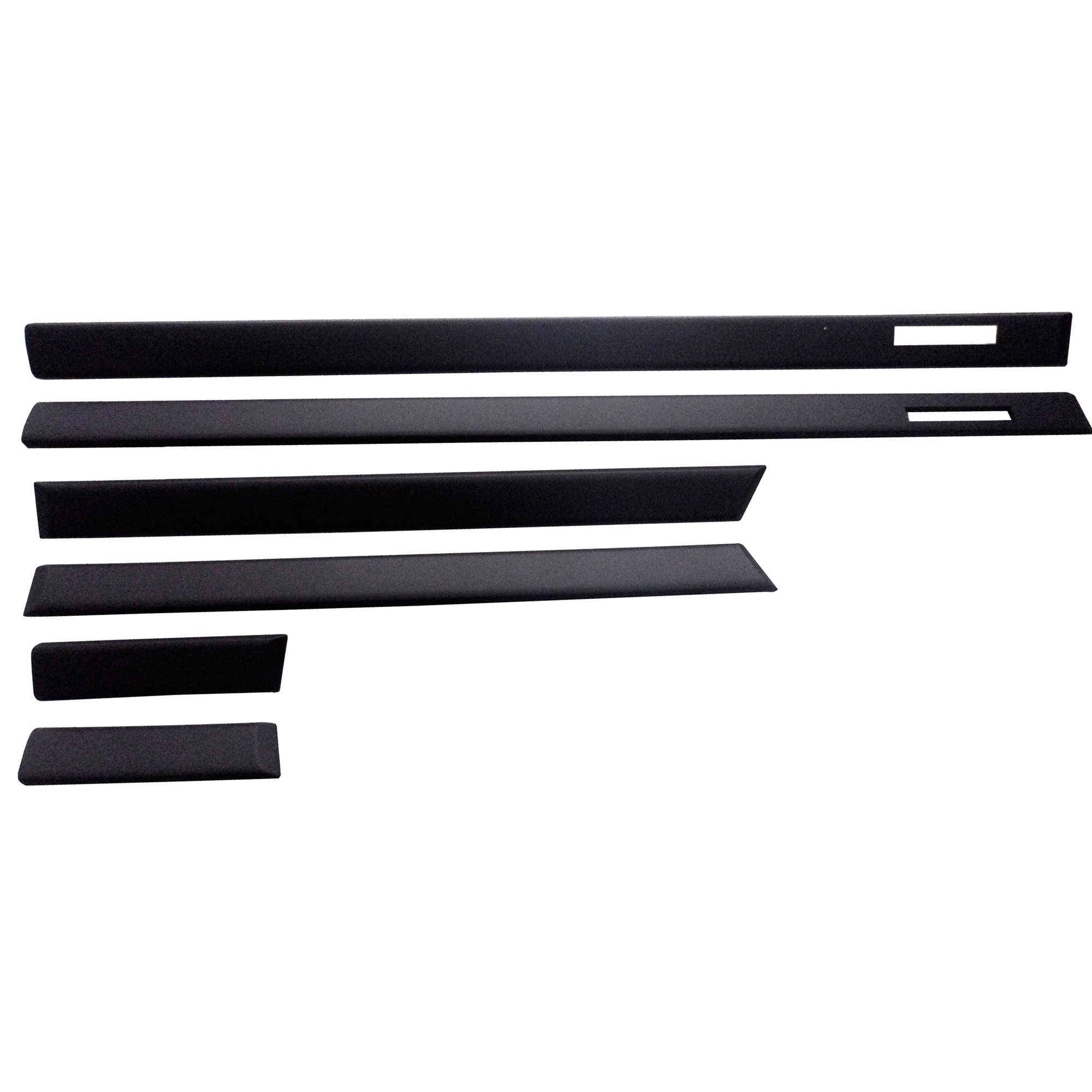 Door Molding for BMW 525i 89-95 Right and Left Sedan Black Set of 2 Left and Right Side Lower 