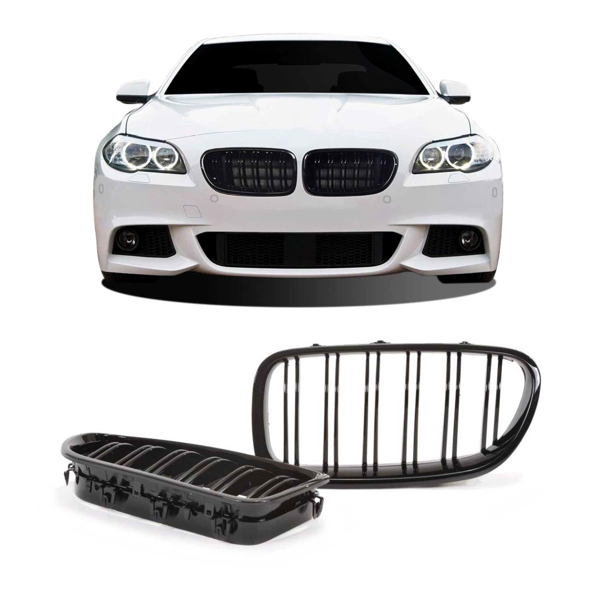 Topeltliistudega iluvõre, läikivmust – BMW 5. seeria F10 2010–2015; BMW 5. seeria F11 2010–2015; BMW 5. seeria F18 2010–2015