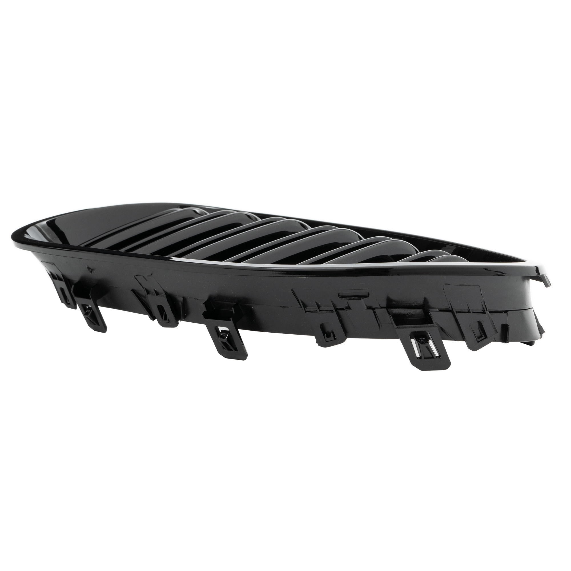 Double-slat grille, gloss black – BMW 5 Series E60 2003–2010