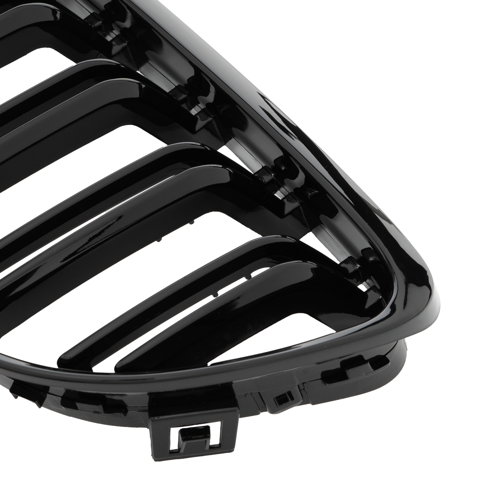 Double-slat grille, gloss black – BMW 3 Series E90 2008–2011 LCI