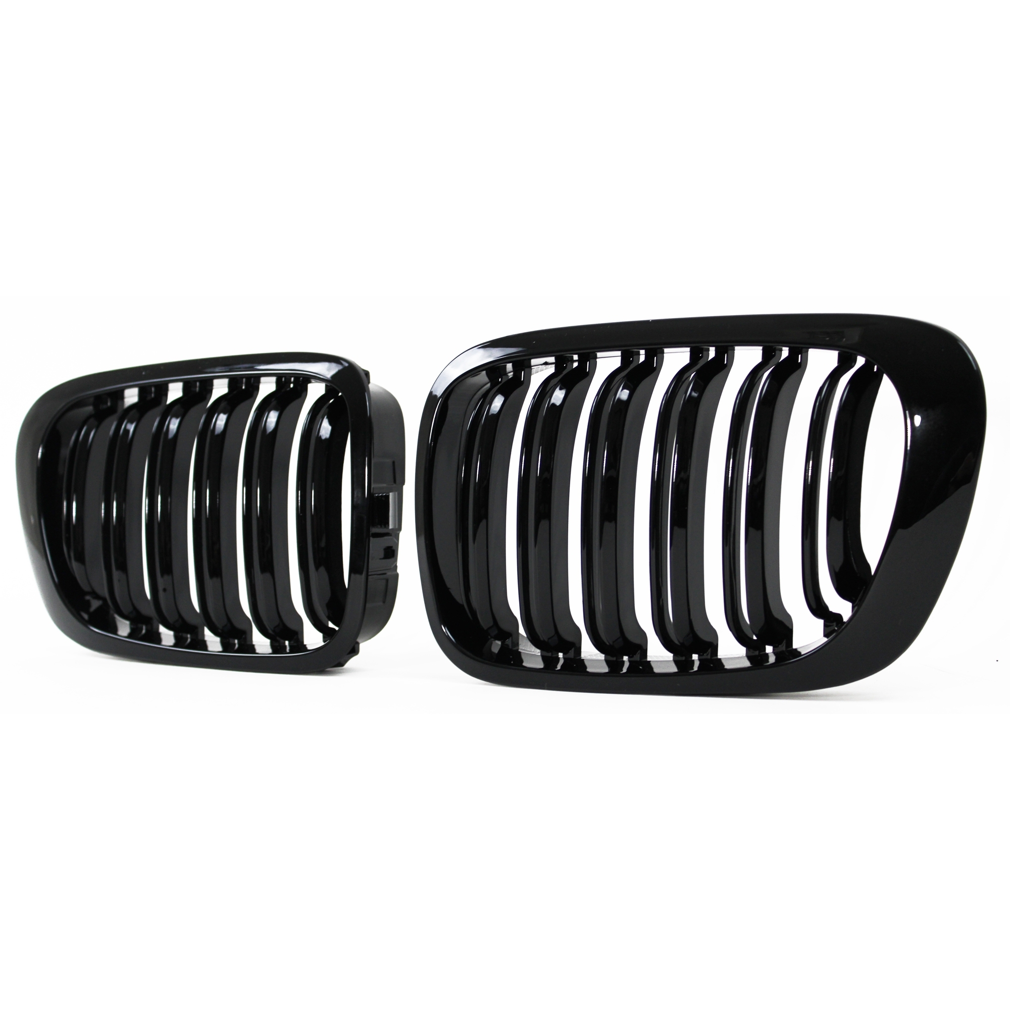 Double-slat grille, gloss black – BMW 3 Series E46 1999–2003 2 doors
