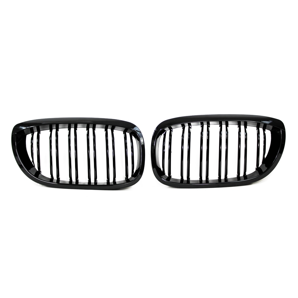 Double-slat grille, gloss black – BMW 3 Series E46 2003–2006 2 doors
