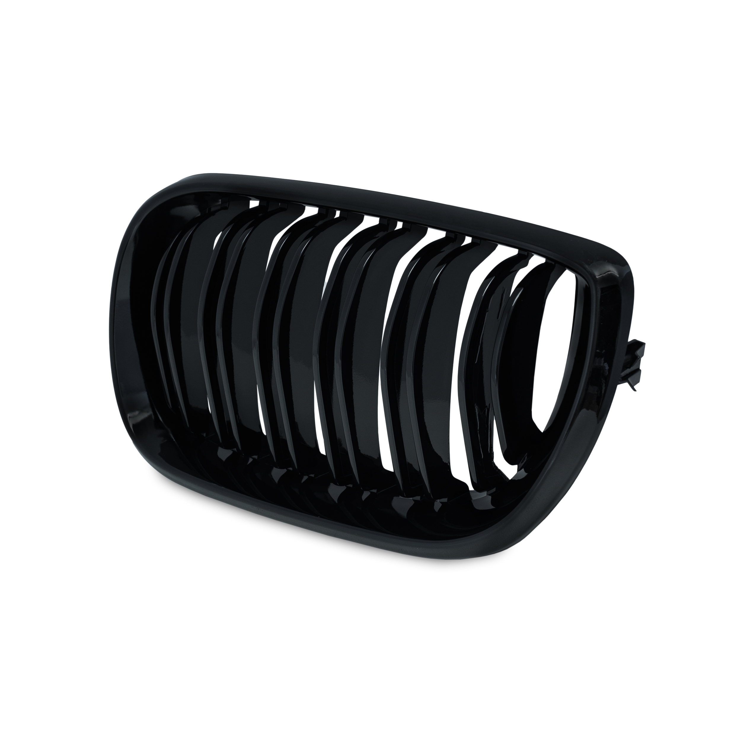Double-slat grille, gloss black – BMW 3 Series E46 2001–2005 4 doors
