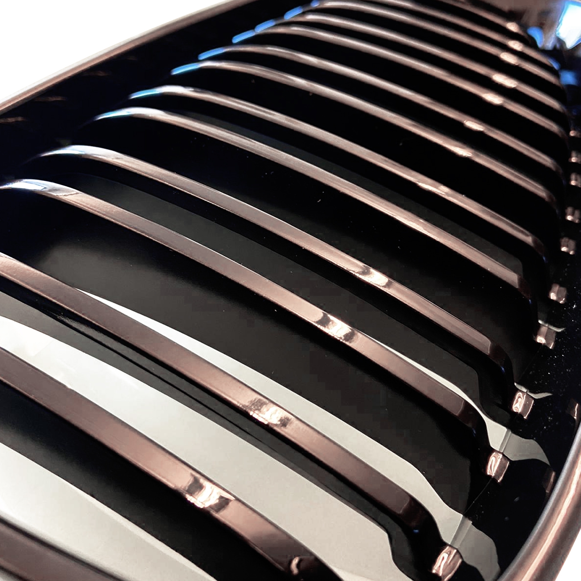 Double-slat grille, gloss black – BMW 1 Series E87 2007–2011; BMW 1 Series E82 coupe; BMW 1 Series E88 convertible