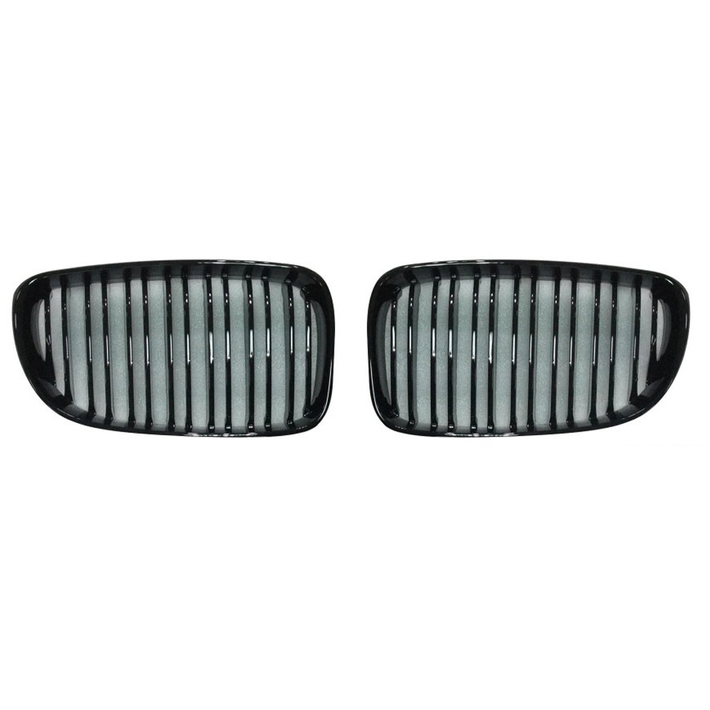 Double-slat grille, gloss black – BMW 1 Series E87 2007–2011; BMW 1 Series E82 coupe; BMW 1 Series E88 convertible