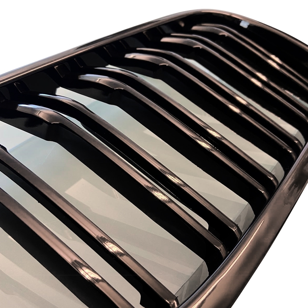 Double-slat grille, gloss black – BMW 5 Series G30 02.2017–; BMW 5 Series G31 02.2017–