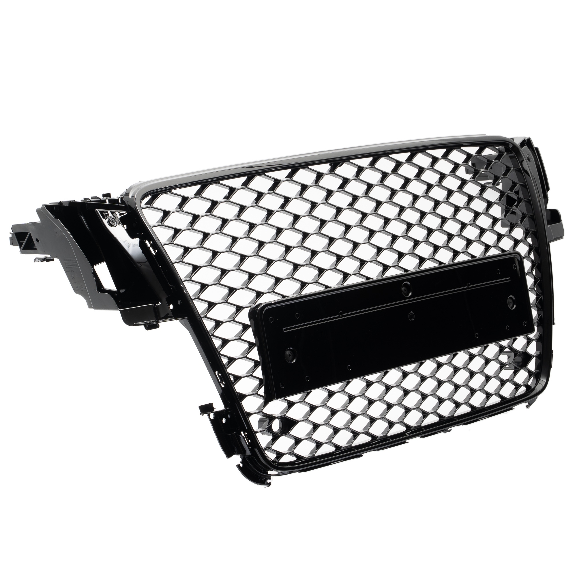 Radiator grille, gloss black, badgeless – Audi A5 8T 2007–2011