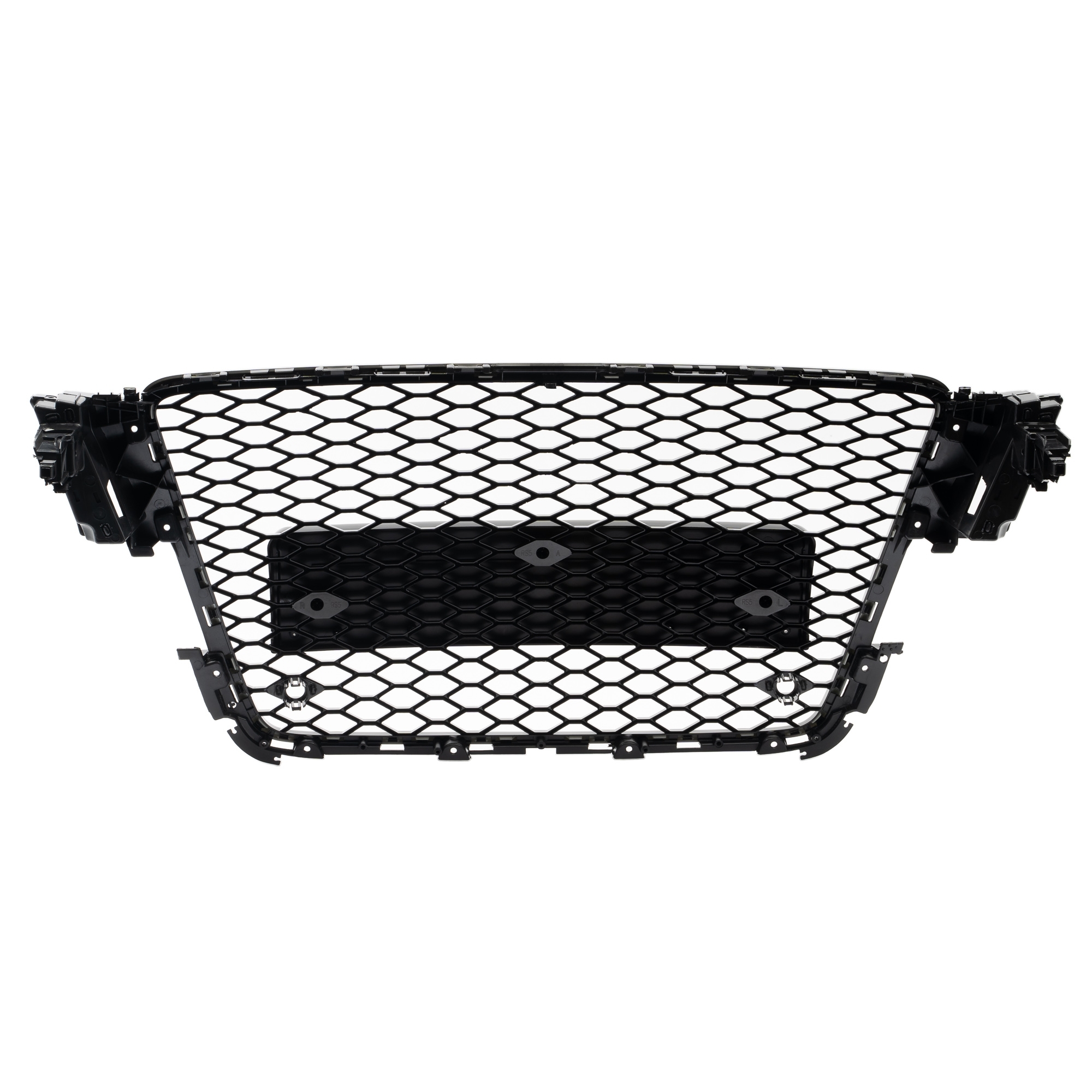 Radiator grille, gloss black, badgeless – Audi A5 8T 2007–2011