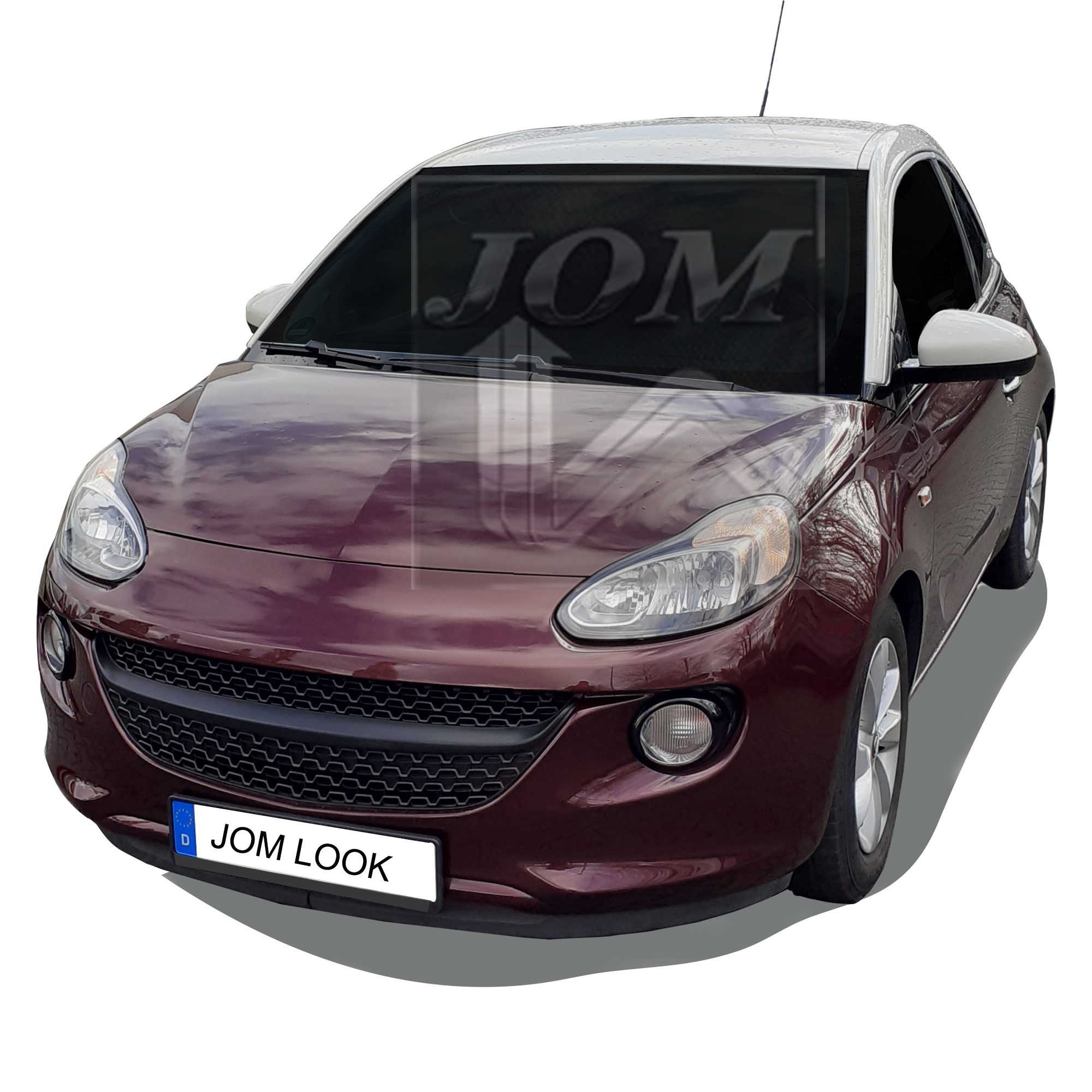 Kühlergitter Kühlergrill Sportgrill ohne Emblem, schwarz für Opel Adam  passend für Opel Adam, 2012-2019