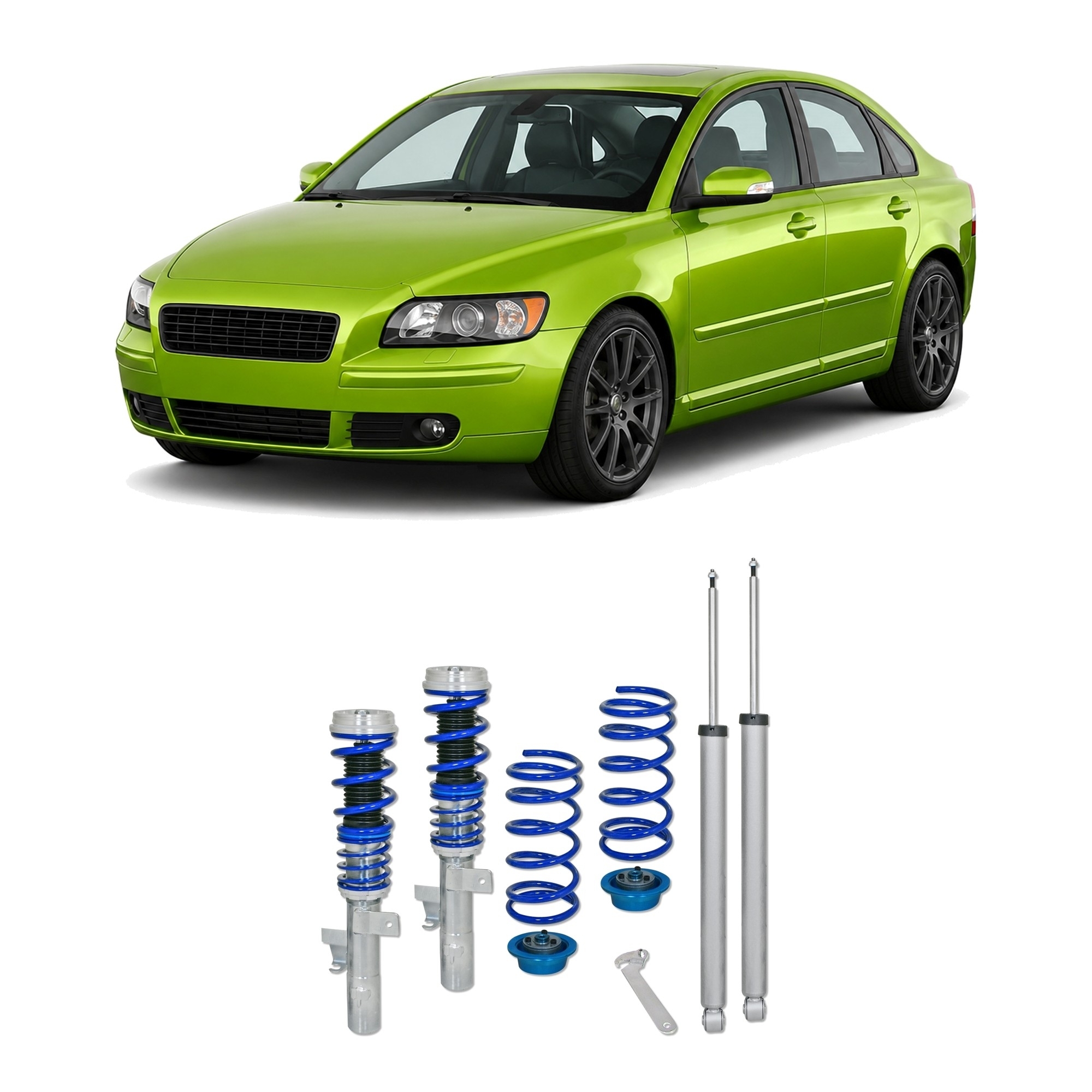 BlueLine kõrgusreguleeritav vedrustus – Volvo S40 2004–2012