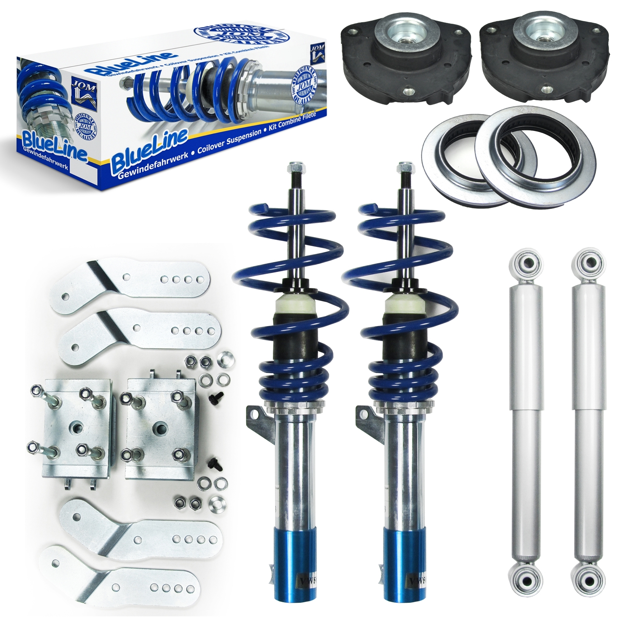 BlueLine coilover kit with top mounts – Volkswagen Caddy 2KA/2KB