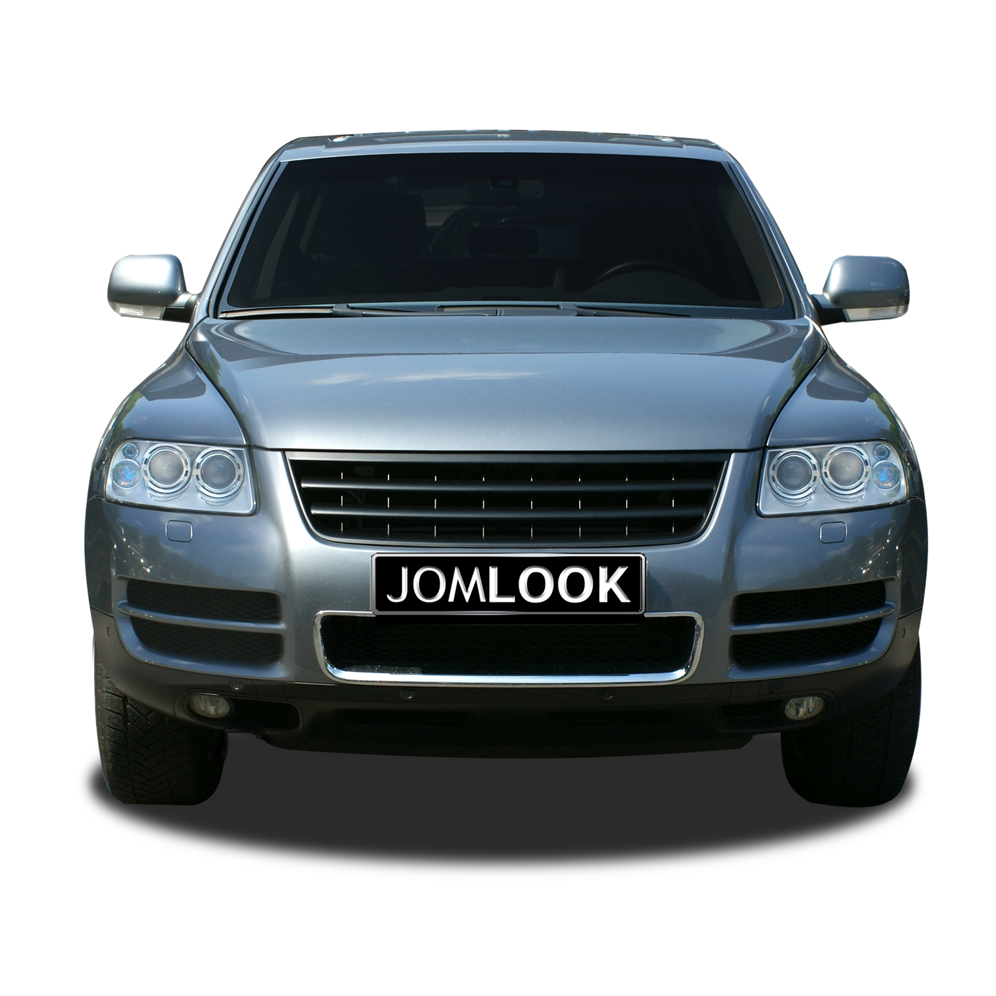 Front Grill badgeless, black suitable for VW Touareg (7L) year 2002 - 2006  (before Facelift)