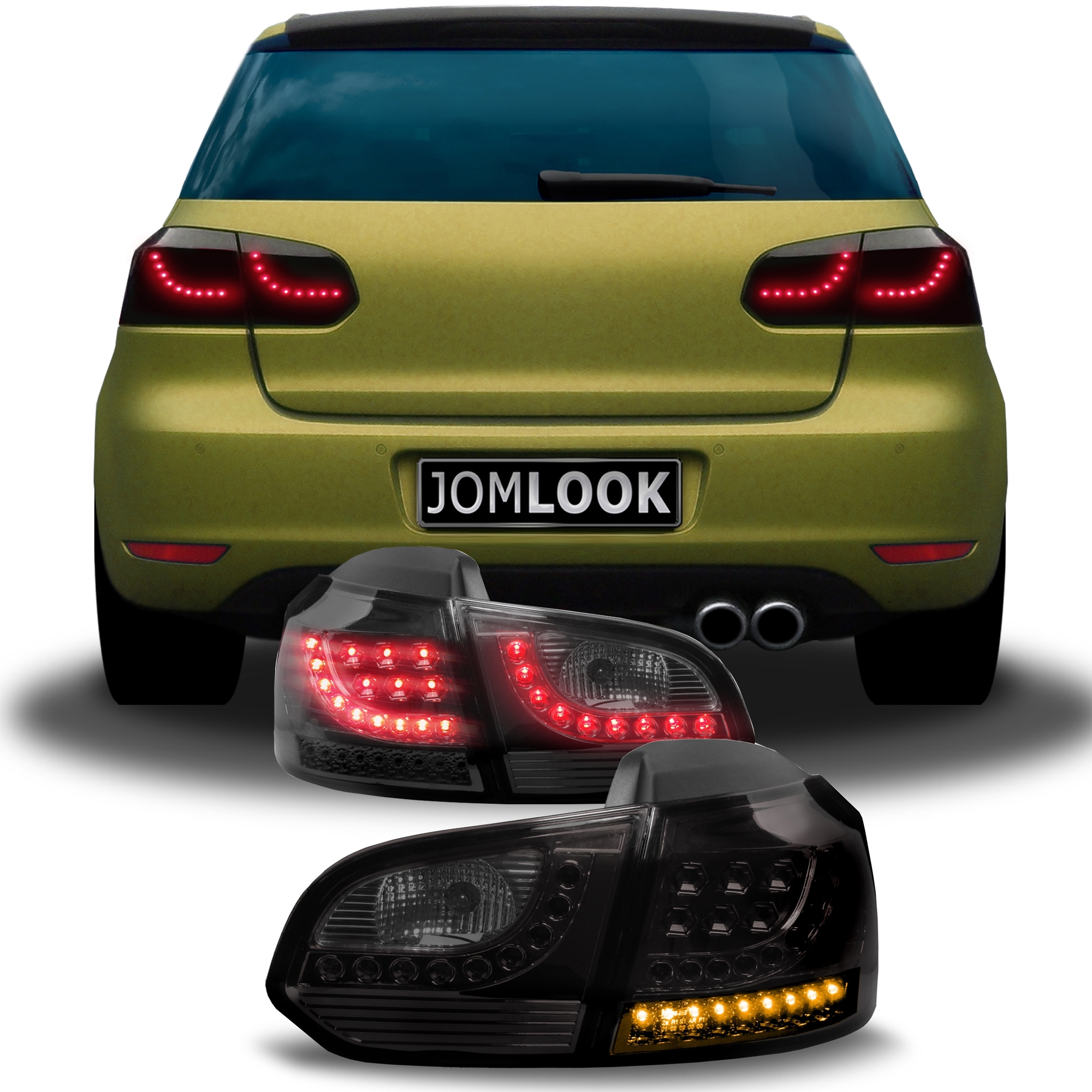 JOM LED Rückleuchten für VW Golf 6 in Schwarz