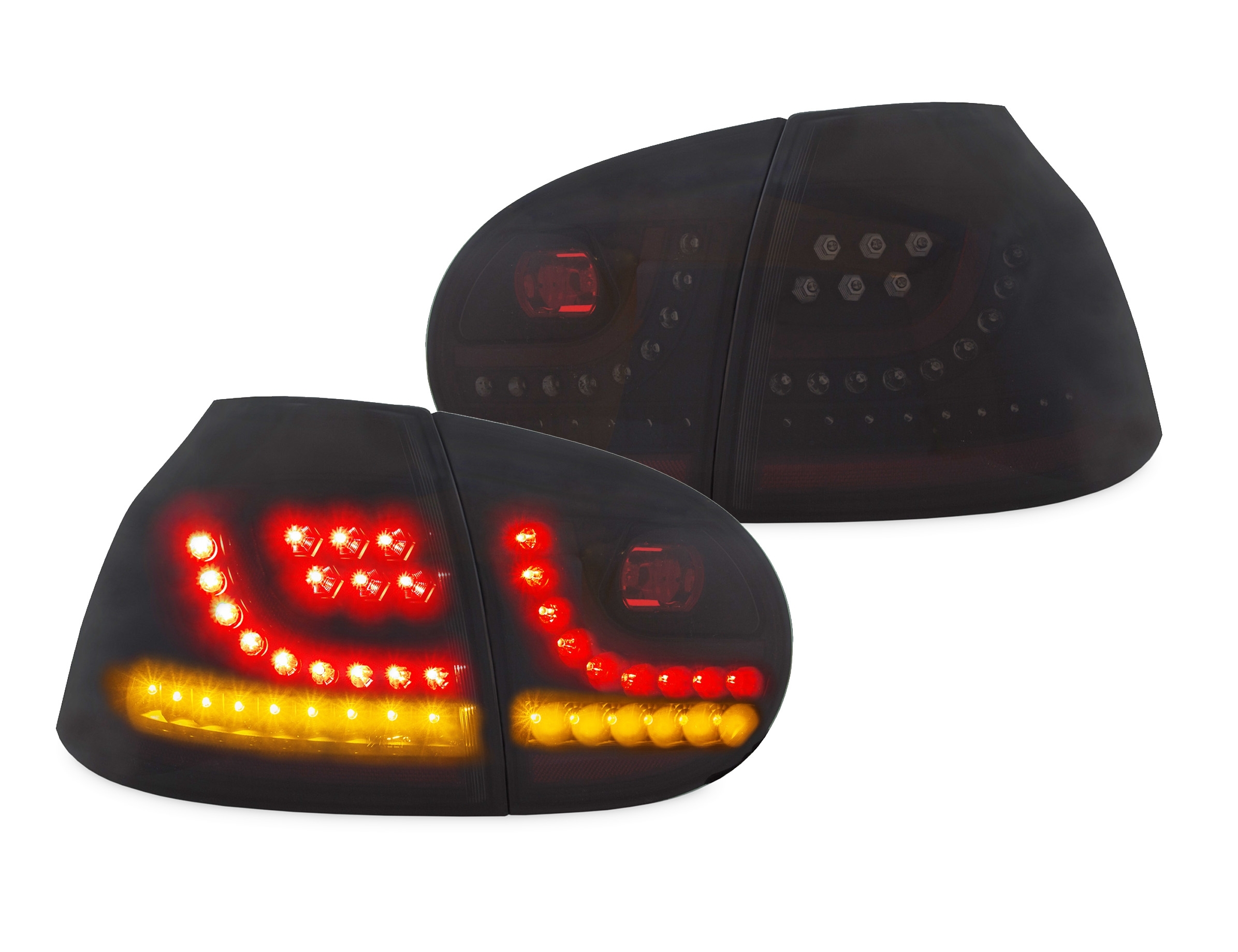 New Design LED Rückleuchten schwarz mit Dynamik Blinker passend