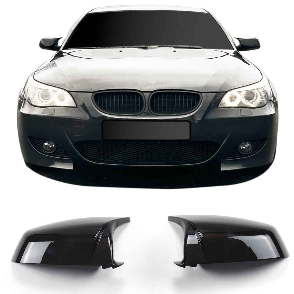BMW Mirror Cap Set, black gloss