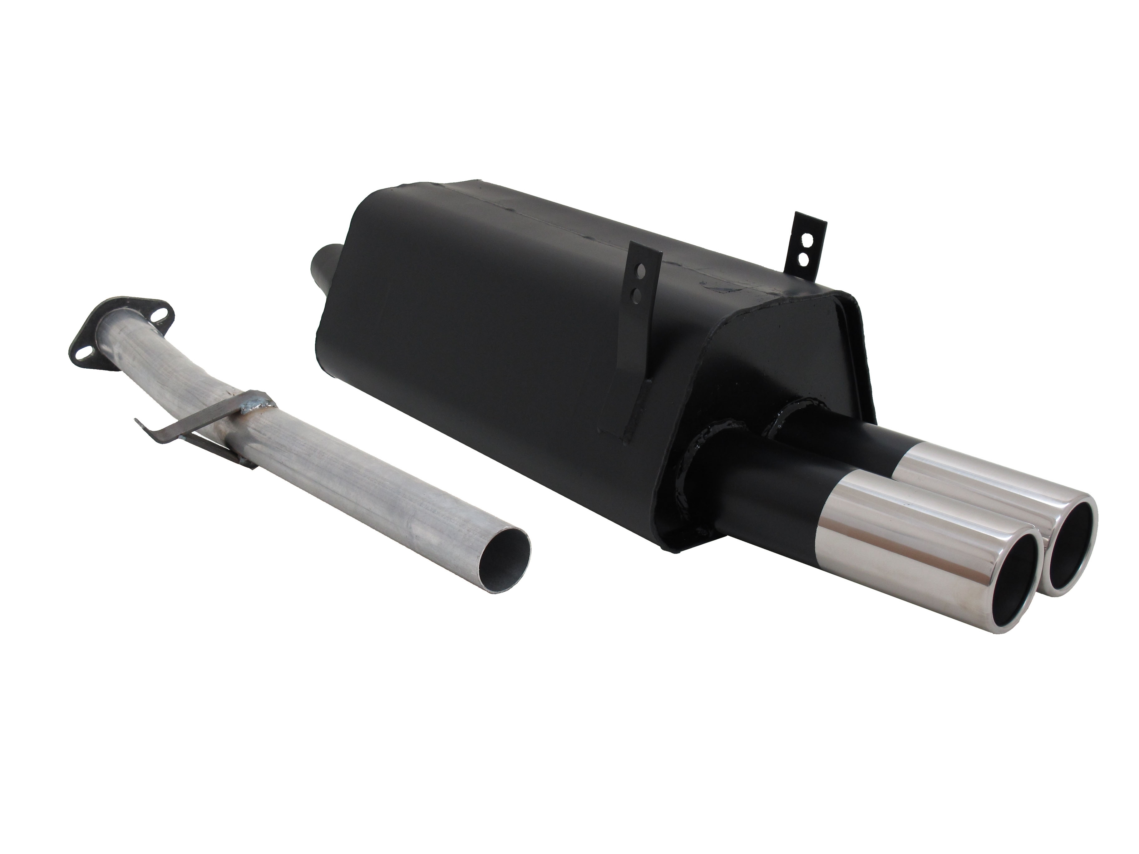Rear Muffler BMW E36 316i/318i 2x76 round, straight, not for Compact ...
